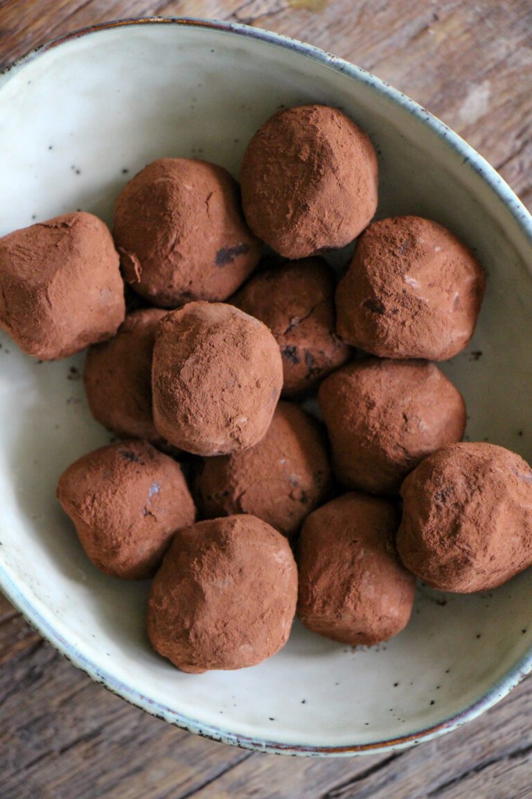 Chocolade truffels van Griekse yoghurt
