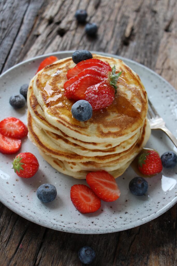 Makkelijke vegetarische recepten fluffy amarican pancakes