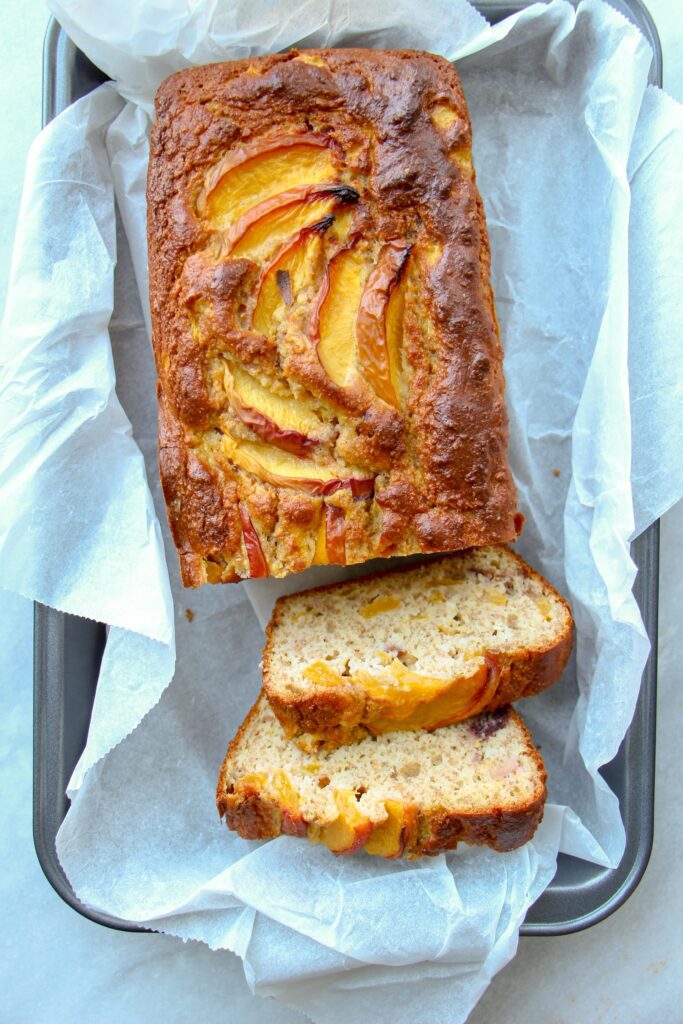 Makkelijke vegetarische recepten Zomerse cake recept met nectarine