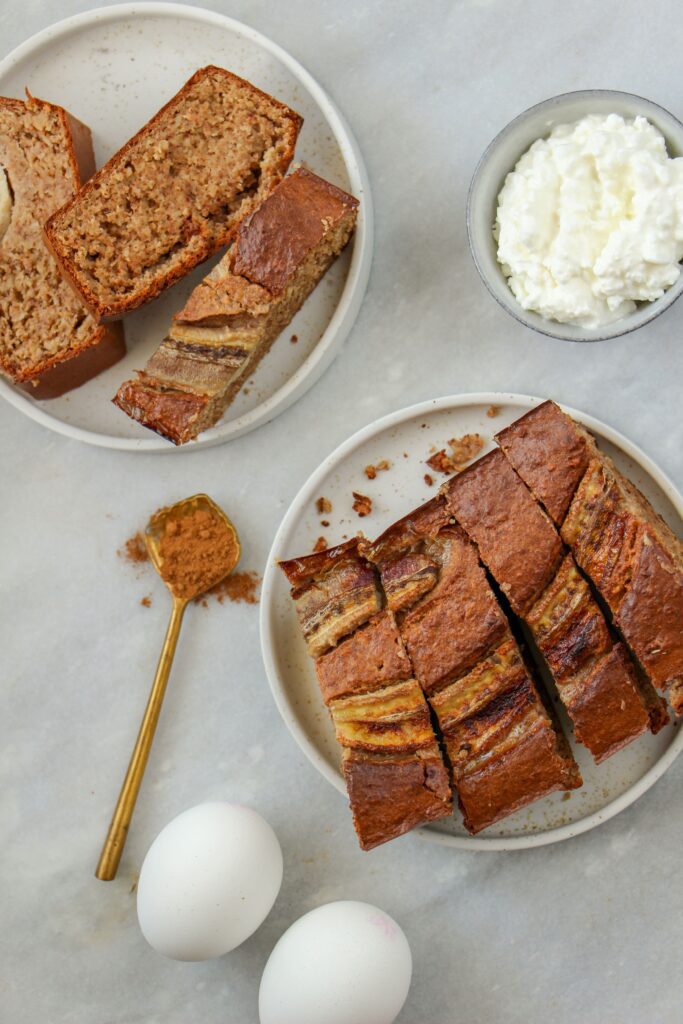 Bananenbrood met cottage cheese