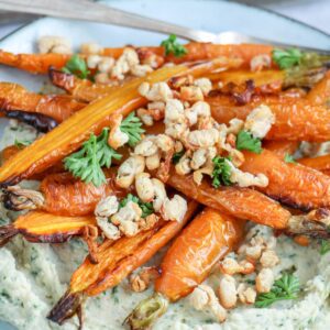 Makkelijke vegetarische recepten avondeten witte bonen met geroosterde wortels