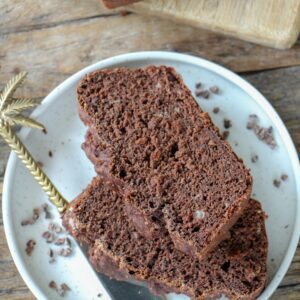 Makkelijke vegetarische recepten gezonde bananencake met chocolade