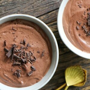 Koolhydraatarme chocolade mousse zonder avocado
