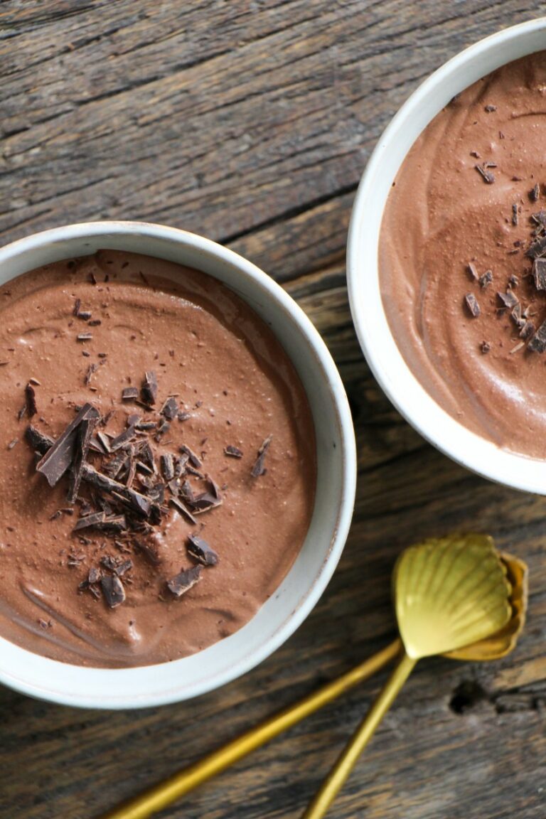 Koolhydraatarme chocolade mousse zonder avocado