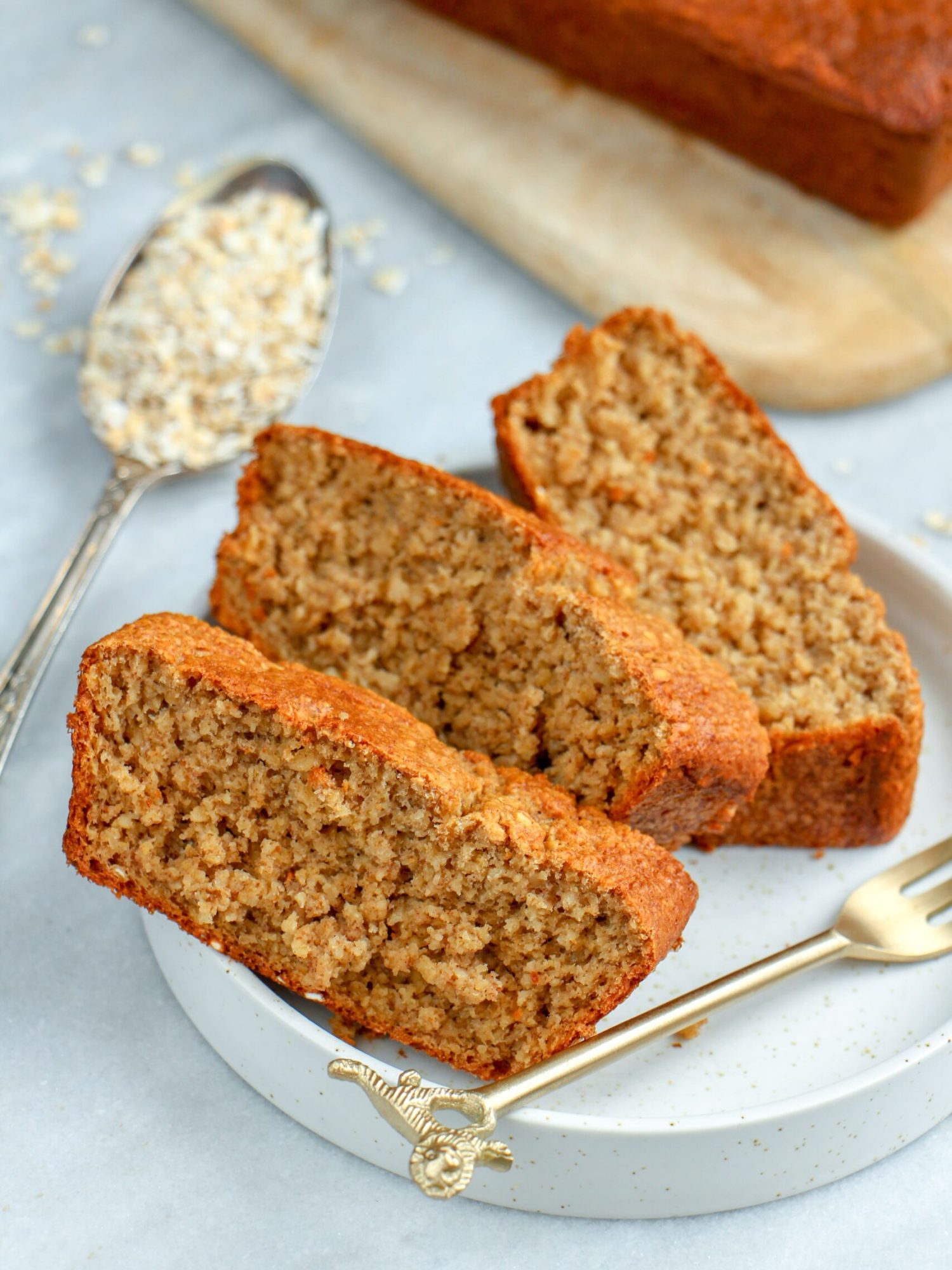 Bananenbrood met 2 bananen en havermout