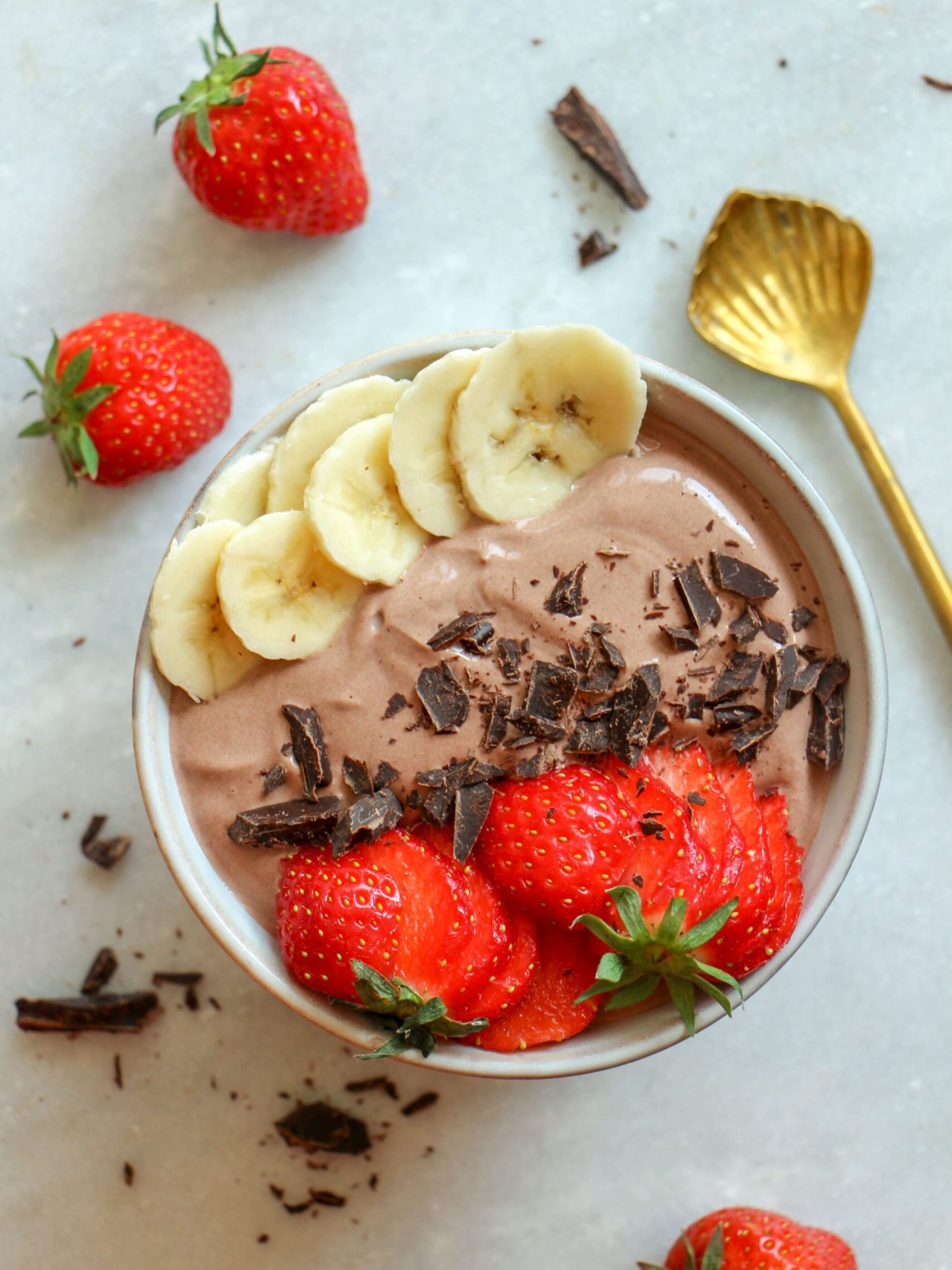 Chocolade mousse van griekse yoghurt