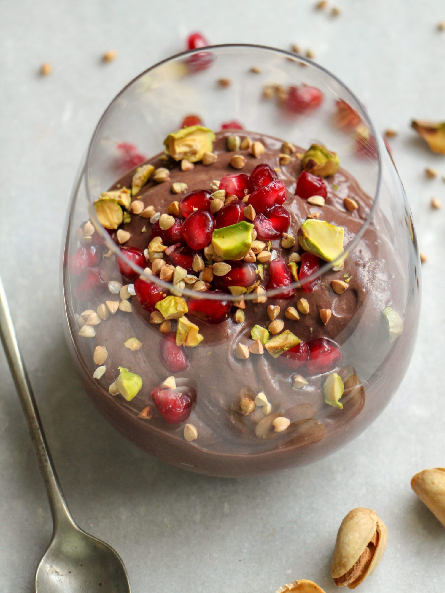 Chocolade mousse van soja yoghurt