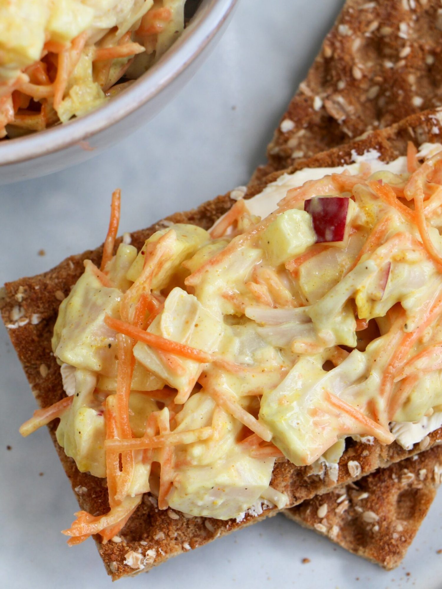 Kerrie salade van jackfruit
