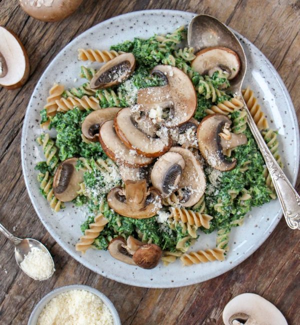 Makkelijke vegetarische recepten pasta met diepvries spinazie en ricotta
