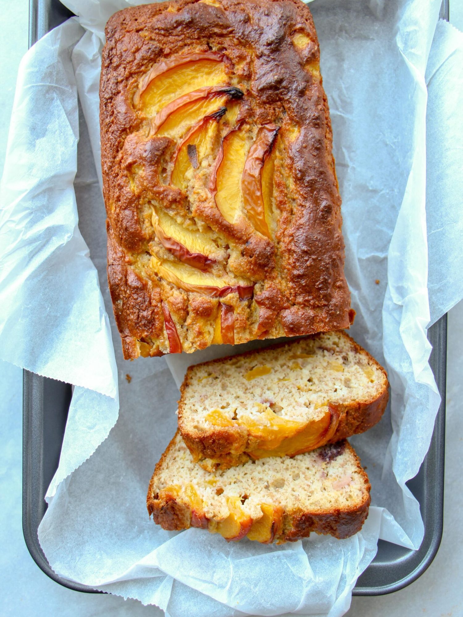 Makkelijke vegetarische recepten Zomerse cake recept met nectarine