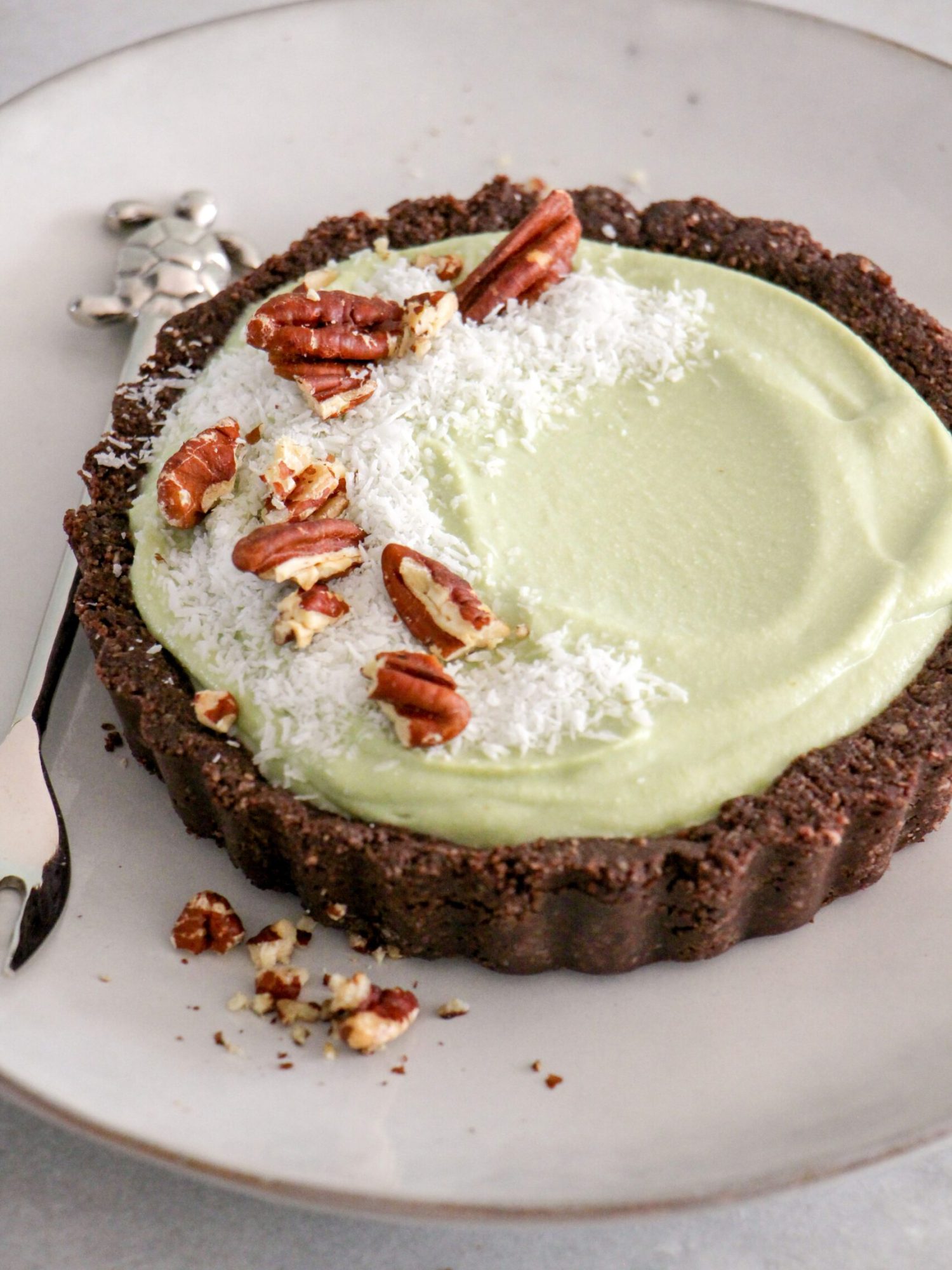 no-bake avocado taartje